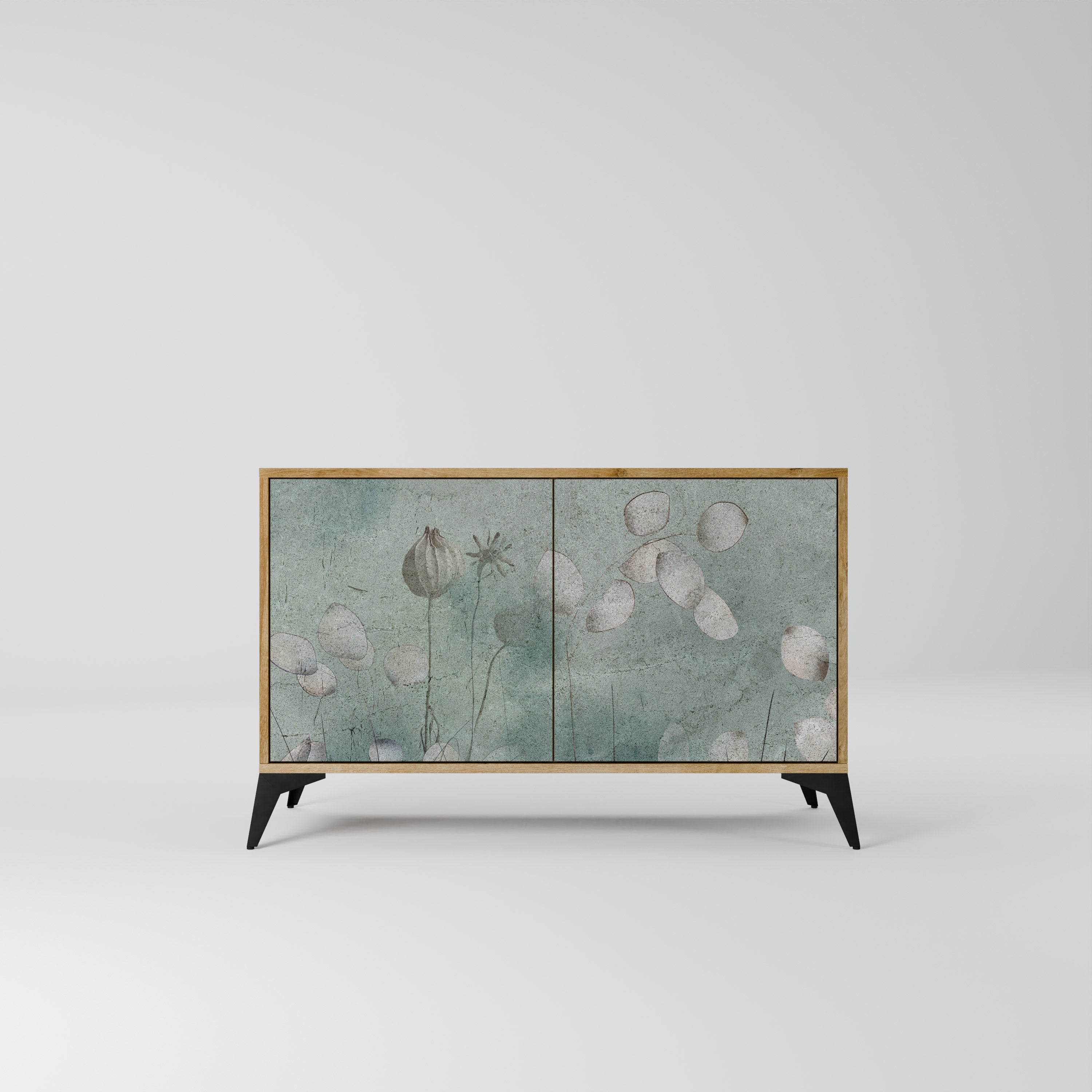 Aparador NIGHT LADY de 2 puertas con efecto roble