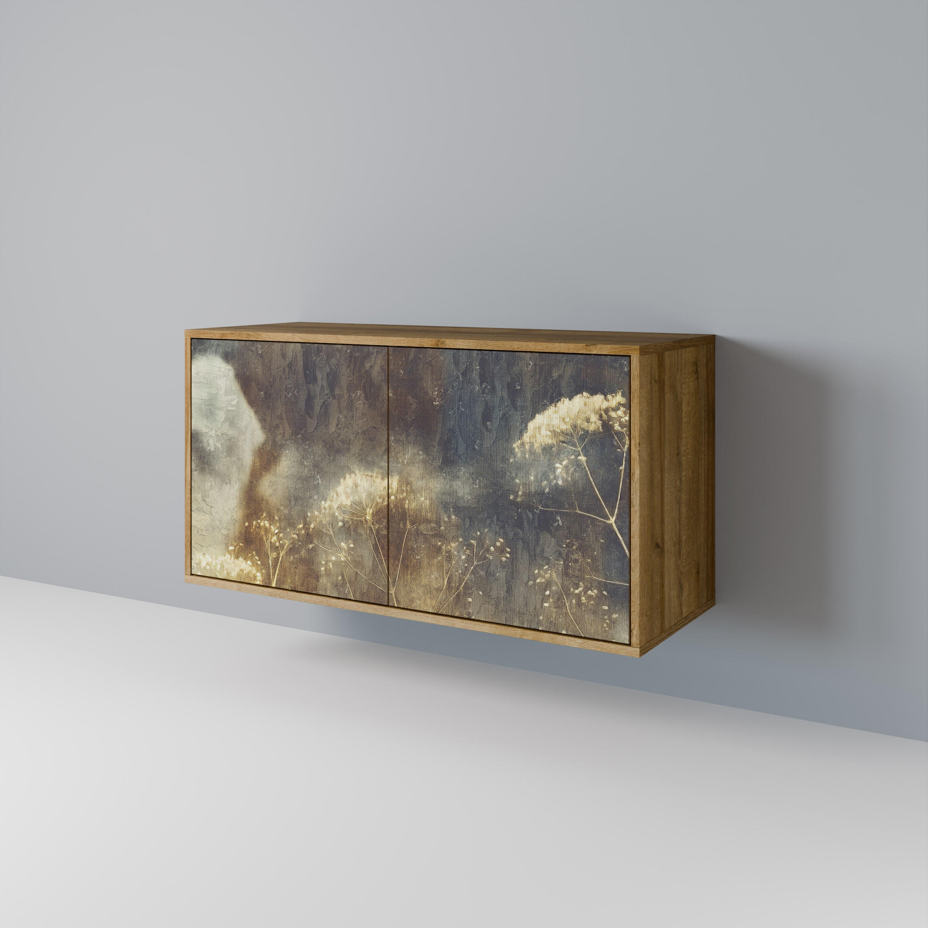 Aparador GENTLE POWER de 2 puertas con efecto roble