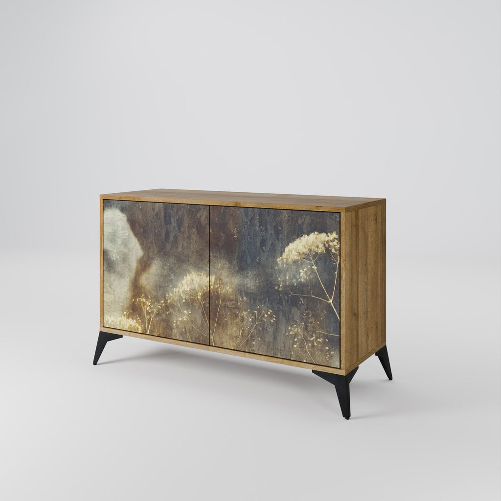 Aparador GENTLE POWER de 2 puertas con efecto roble