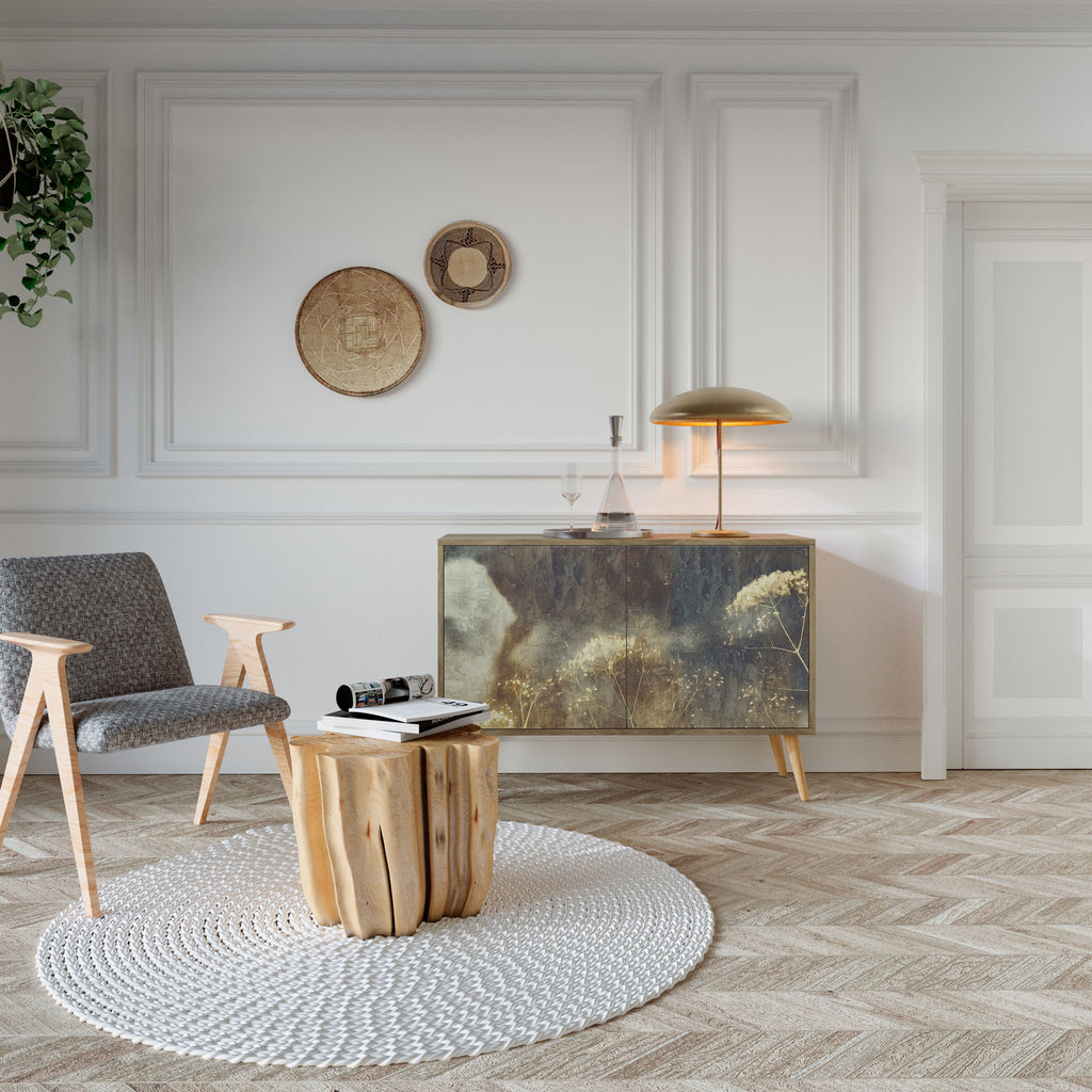 Aparador GENTLE POWER de 2 puertas con efecto roble