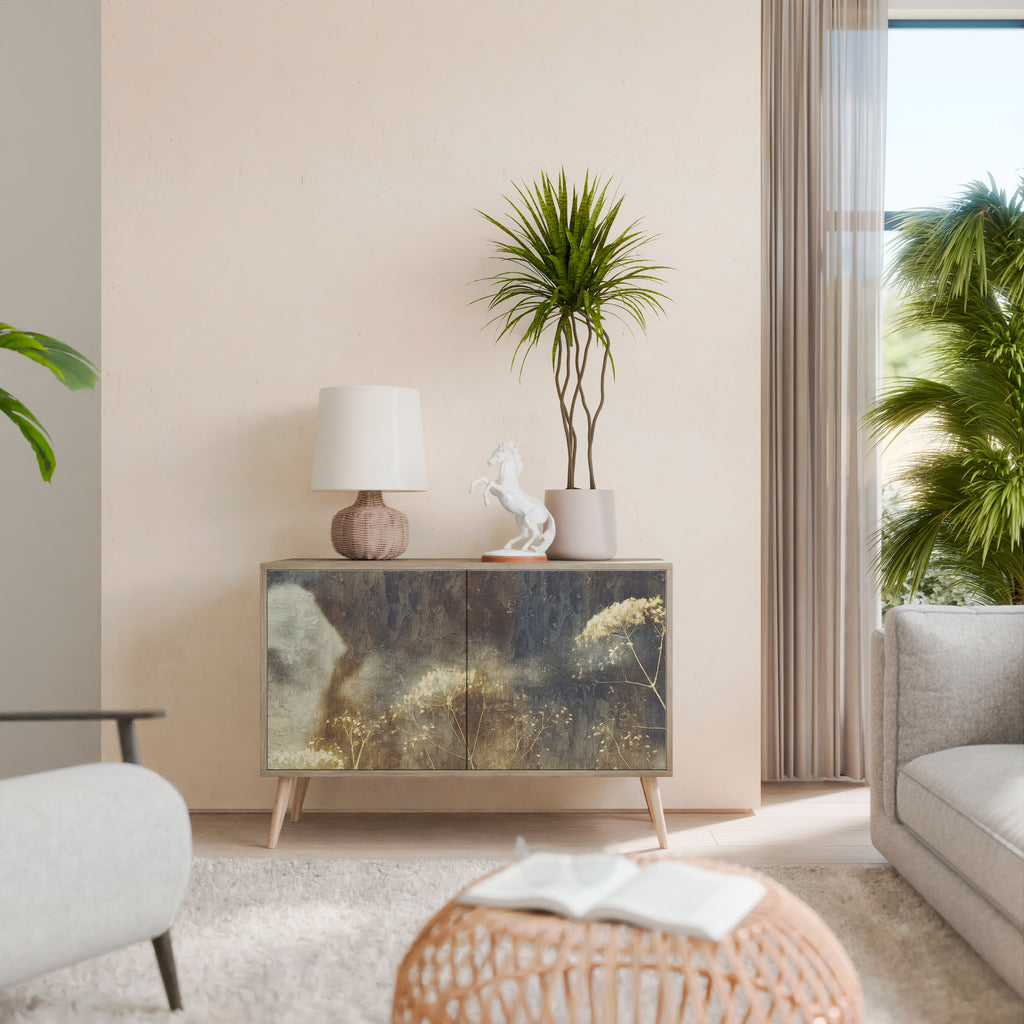 Aparador GENTLE POWER de 2 puertas con efecto roble