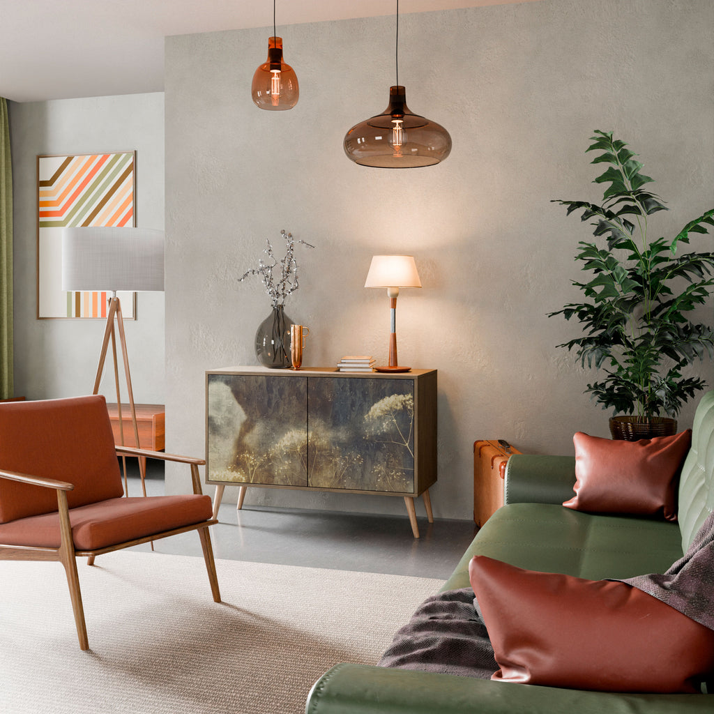 Aparador GENTLE POWER de 2 puertas con efecto roble