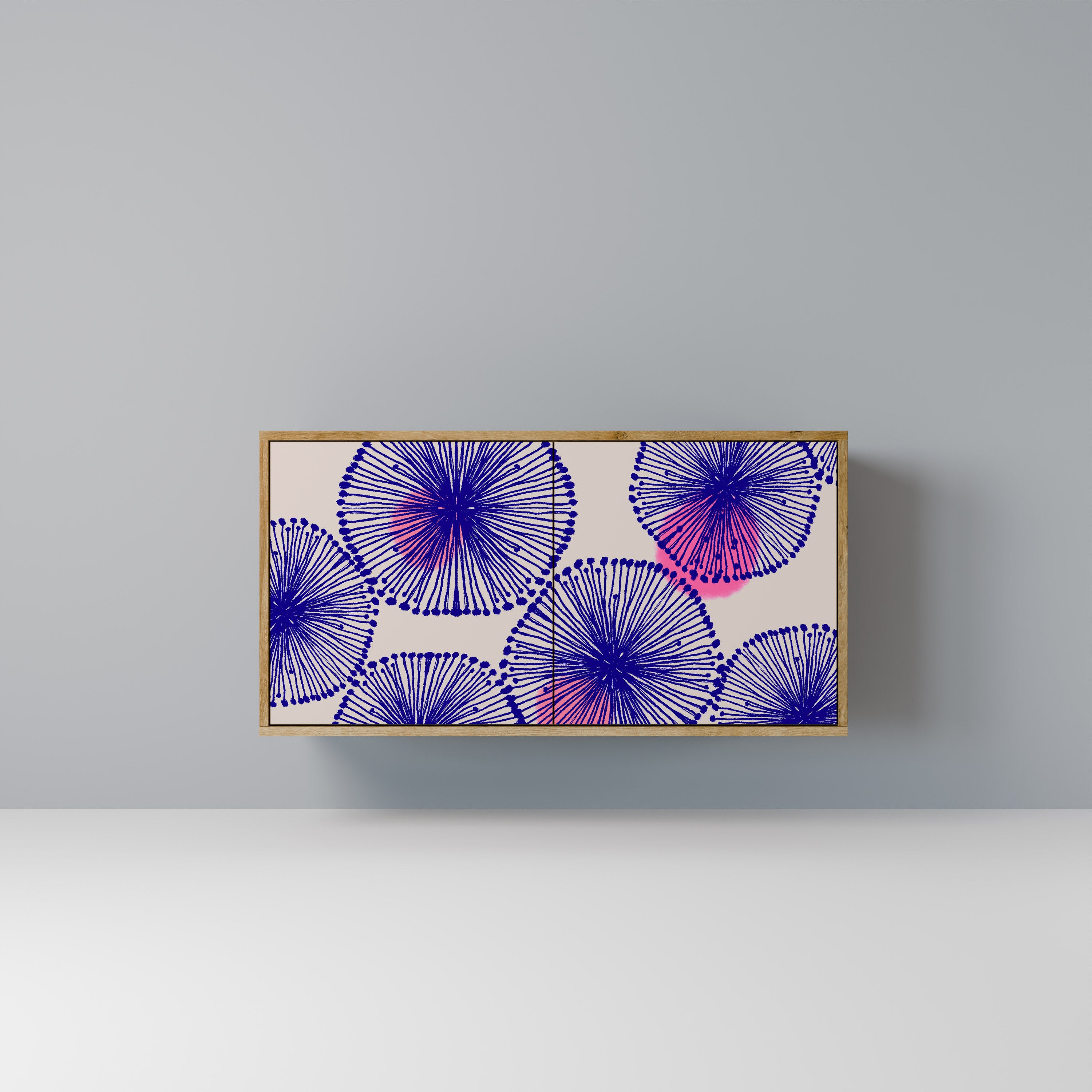 Aparador MAGIC NATURE de 2 puertas con efecto roble