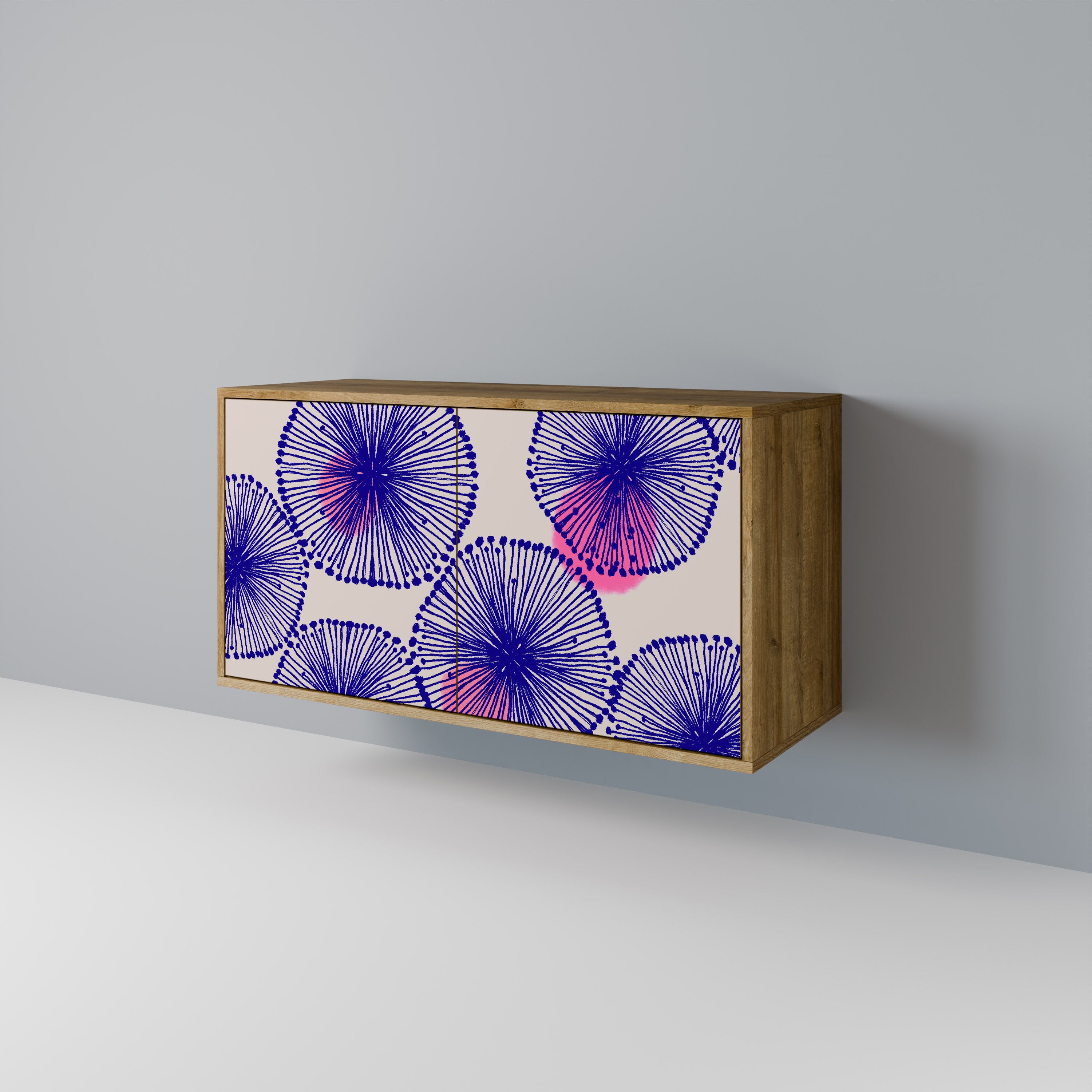 Aparador MAGIC NATURE de 2 puertas con efecto roble