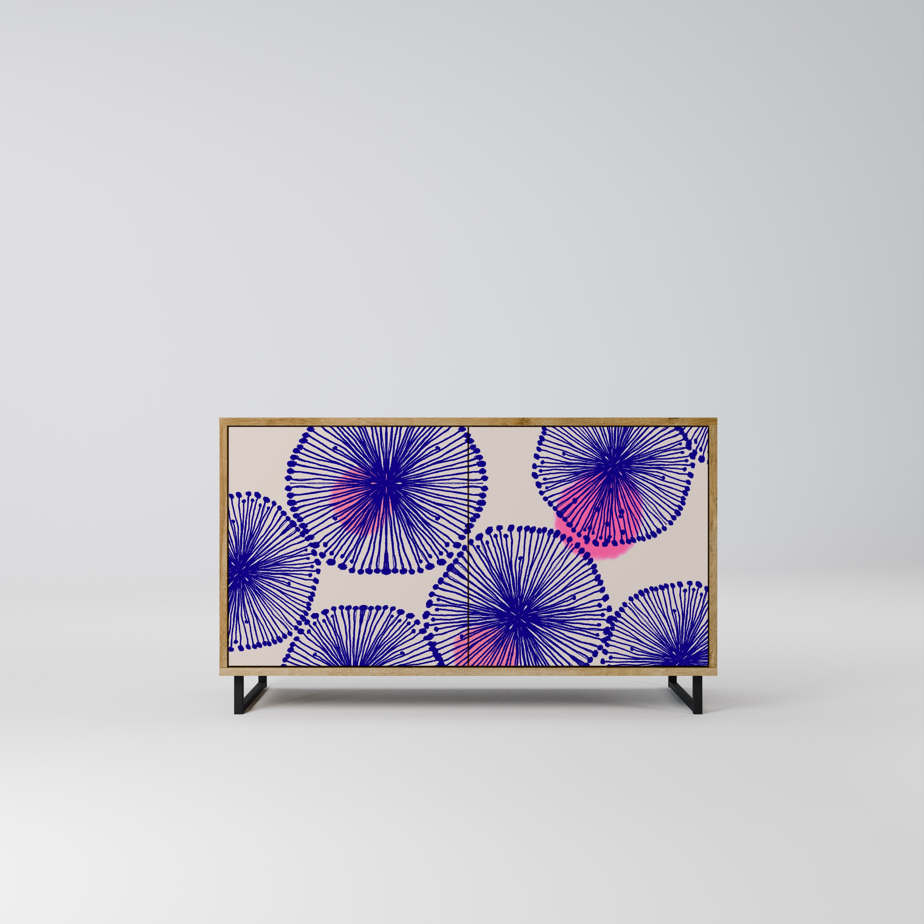 Aparador MAGIC NATURE de 2 puertas con efecto roble