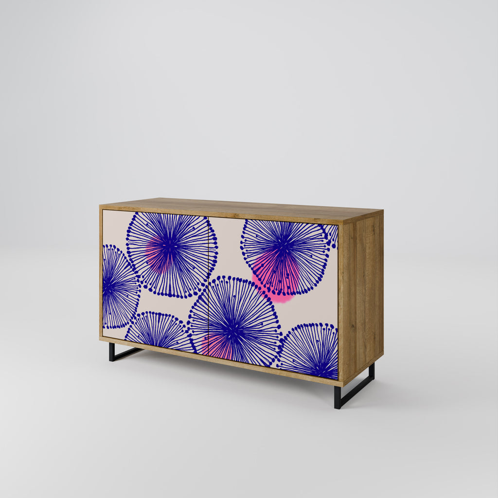 Aparador MAGIC NATURE de 2 puertas con efecto roble