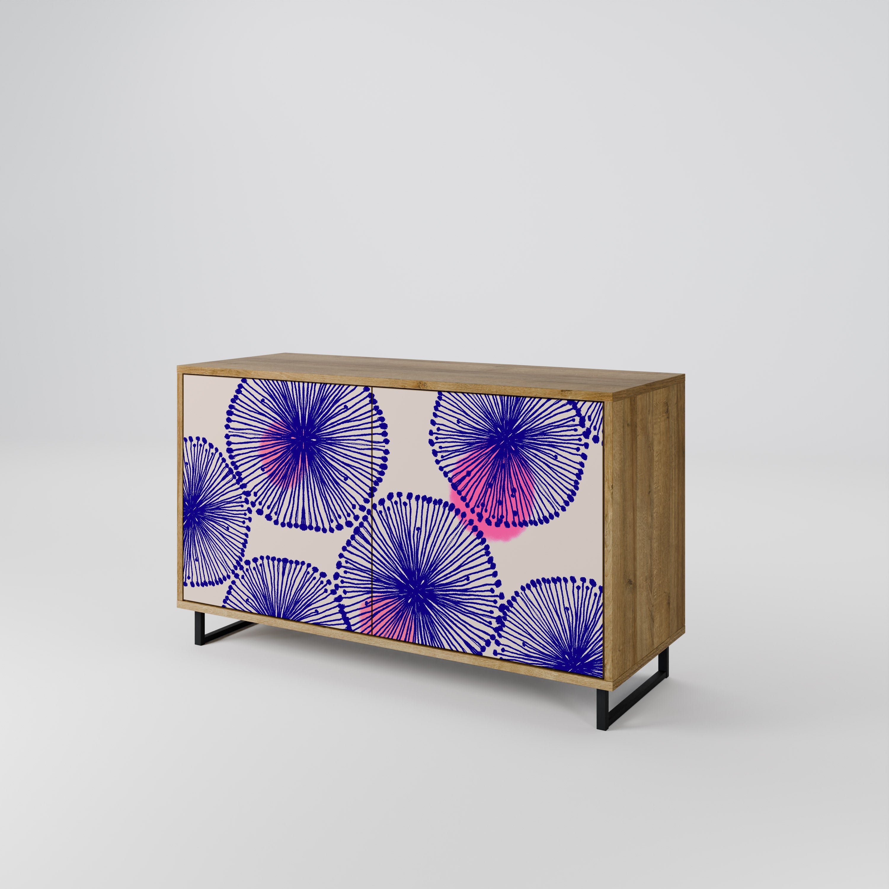 Aparador MAGIC NATURE de 2 puertas con efecto roble