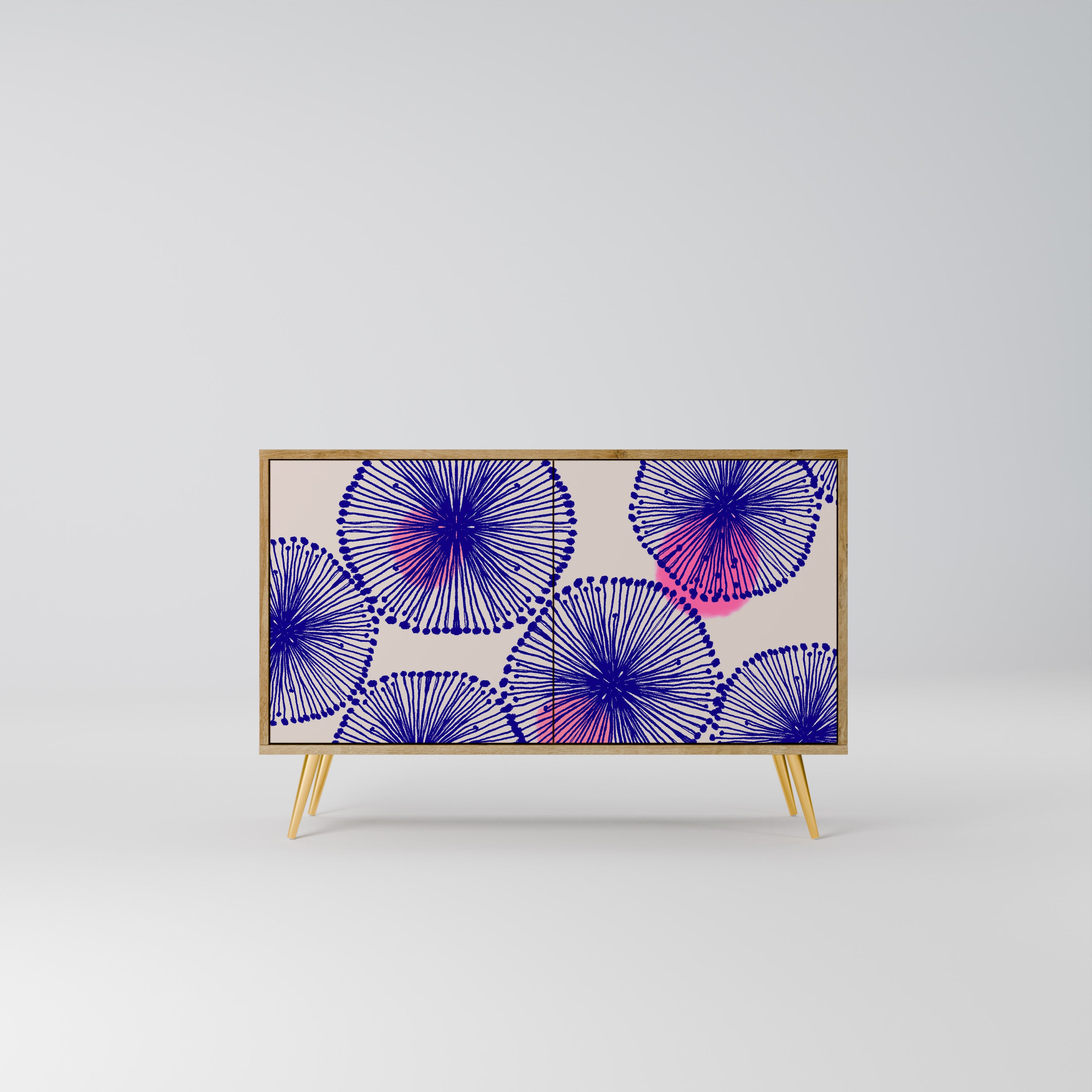 Aparador MAGIC NATURE de 2 puertas con efecto roble