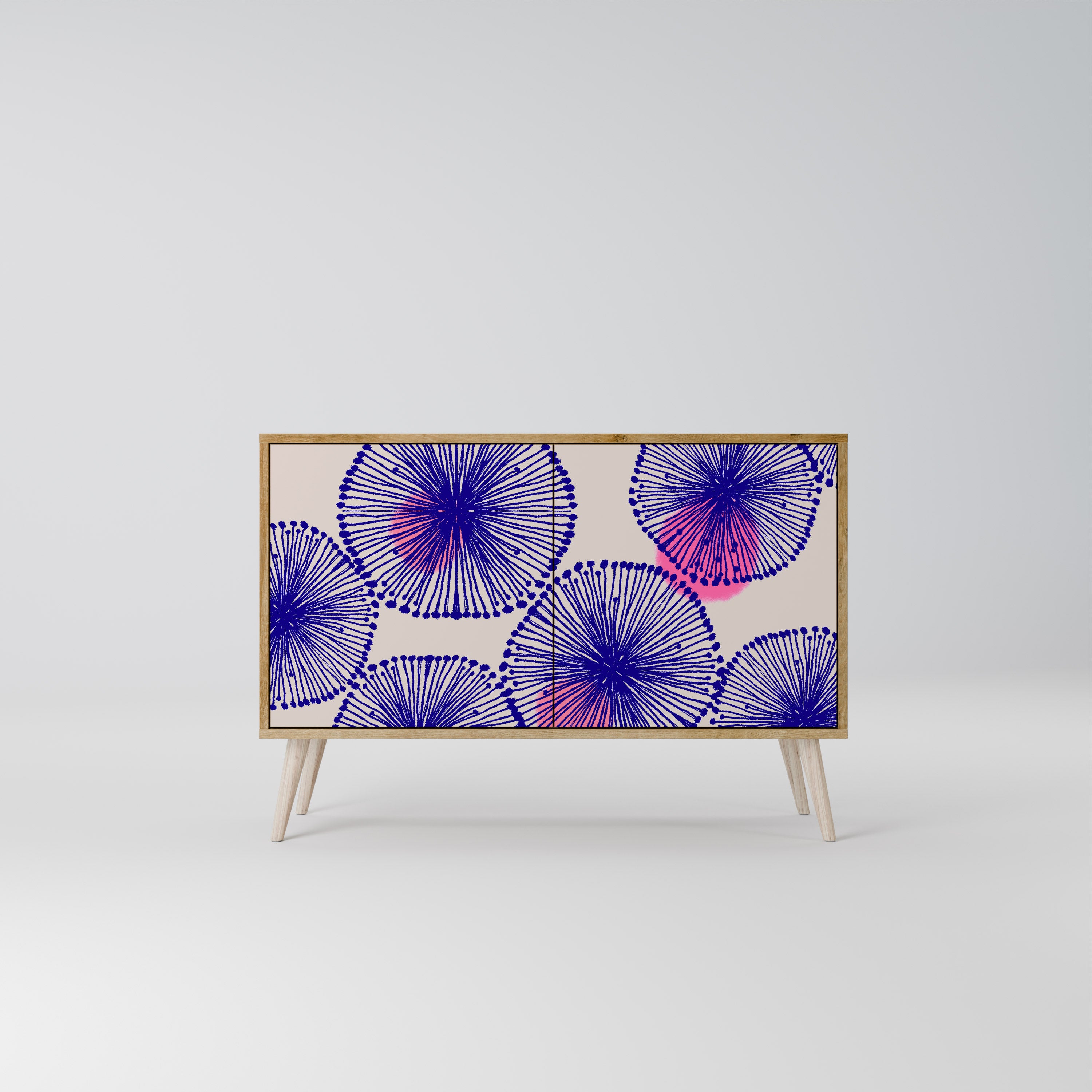 Aparador MAGIC NATURE de 2 puertas con efecto roble