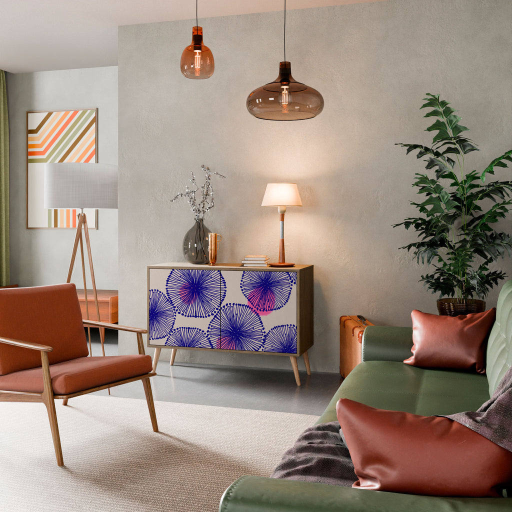 Aparador MAGIC NATURE de 2 puertas con efecto roble