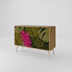 TROPICAL BEAUTY Aparador de 2 Puertas en Efecto Roble