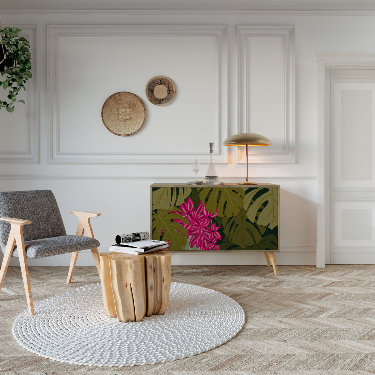 TROPICAL BEAUTY 2-Door Sideboard
