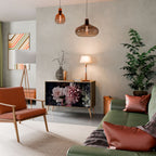 PURE BLOSSOM Aparador de 2 Puertas en Efecto Roble