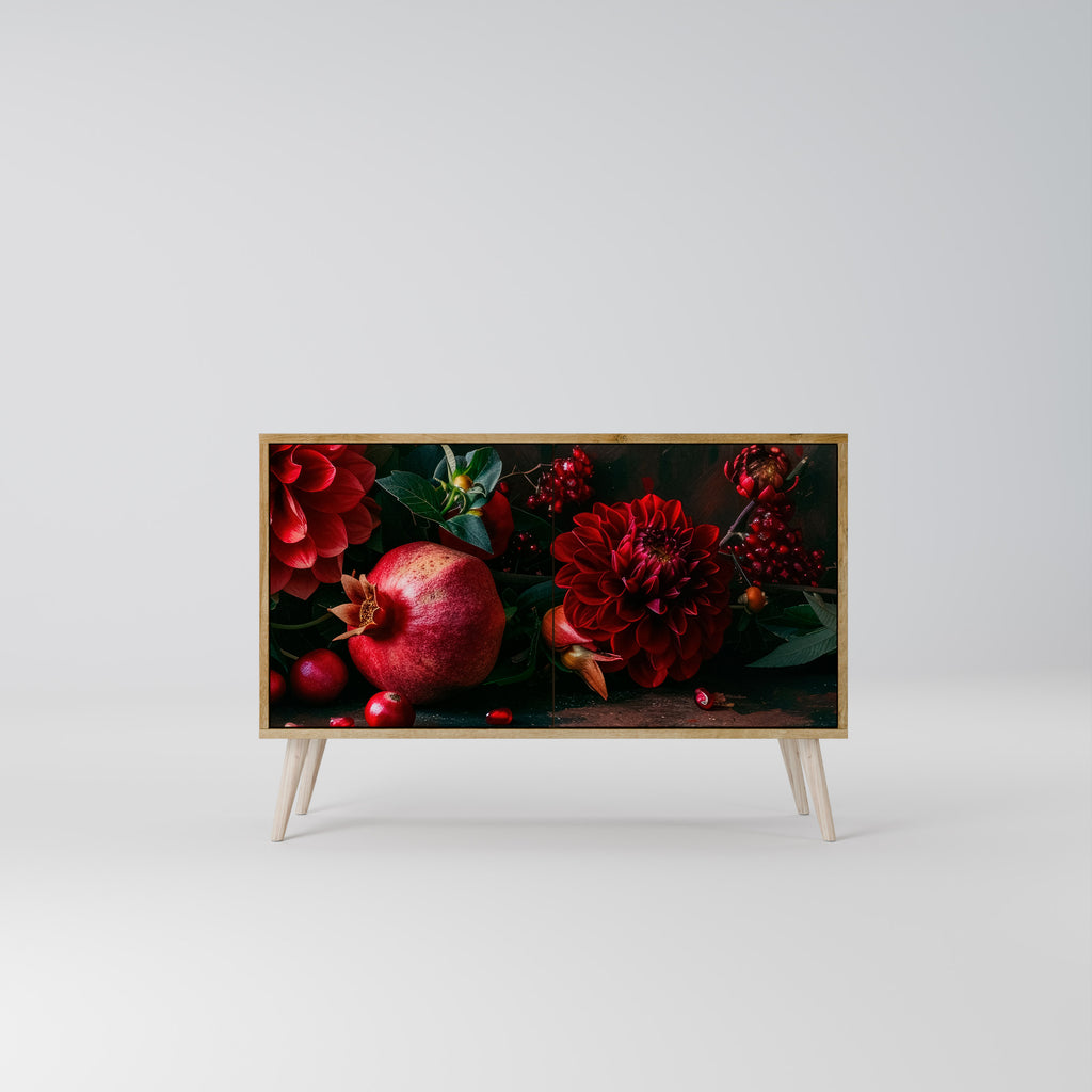 DAHLIAS AND POMEGRANATES 2-Door Sideboard in Oak Effect
