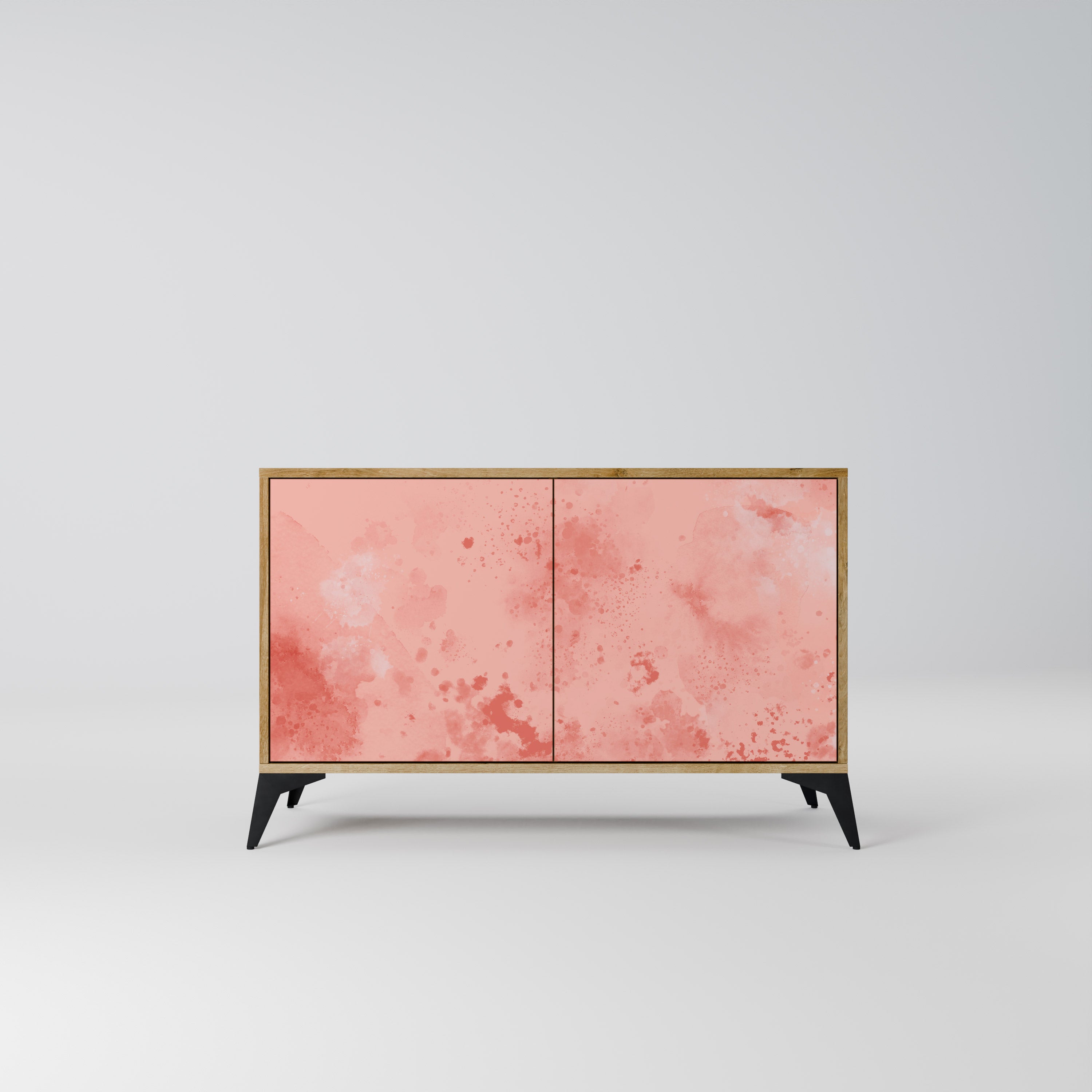 Aparador CRANE DANCE de 2 puertas con efecto roble