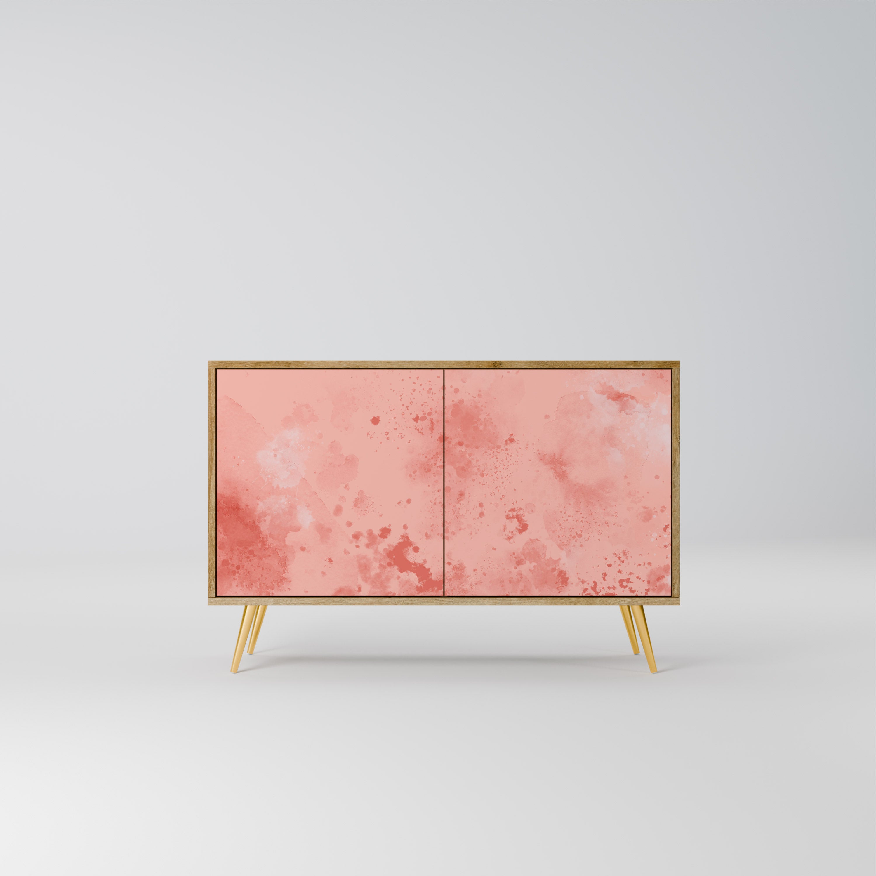 Aparador CRANE DANCE de 2 puertas con efecto roble