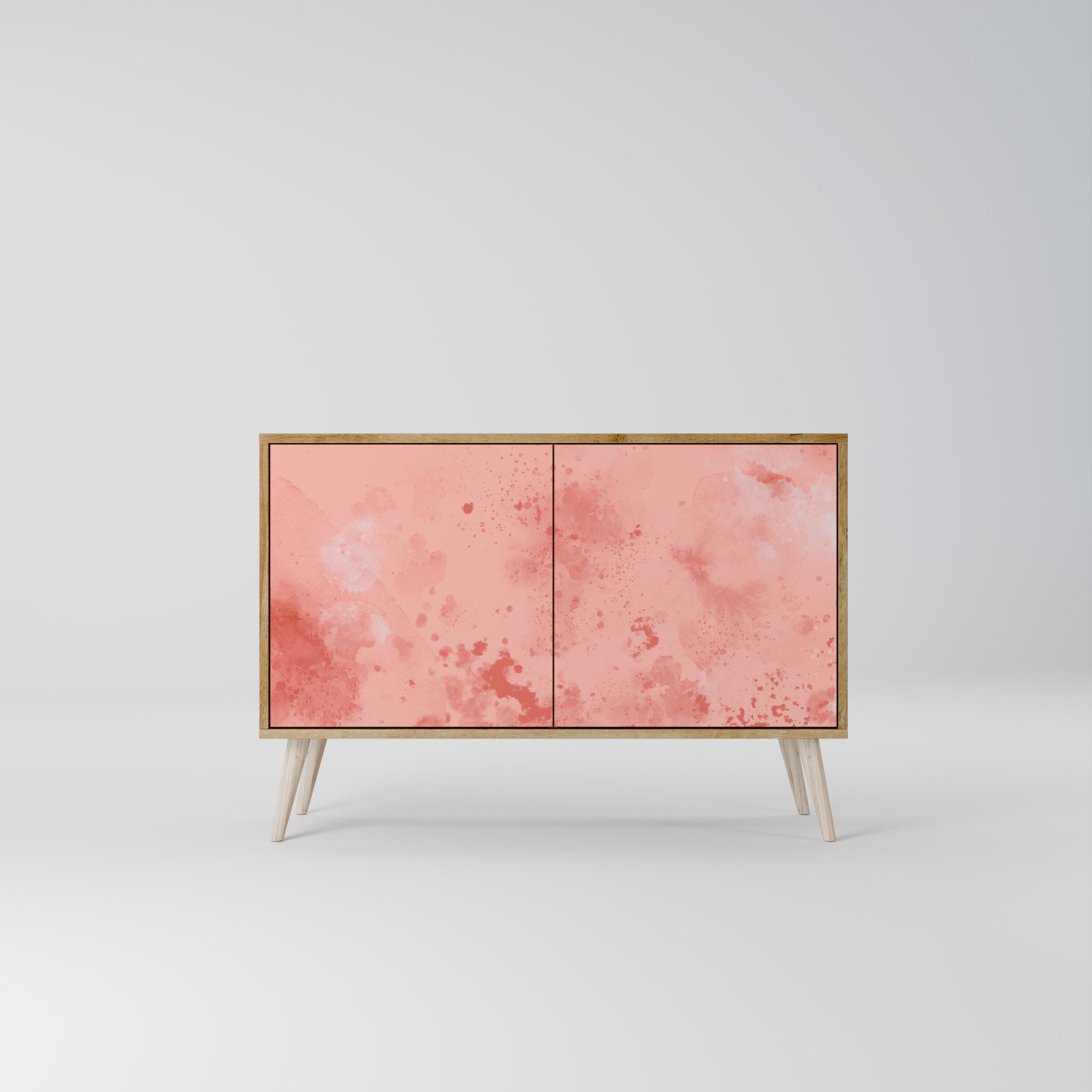 Aparador CRANE DANCE de 2 puertas con efecto roble