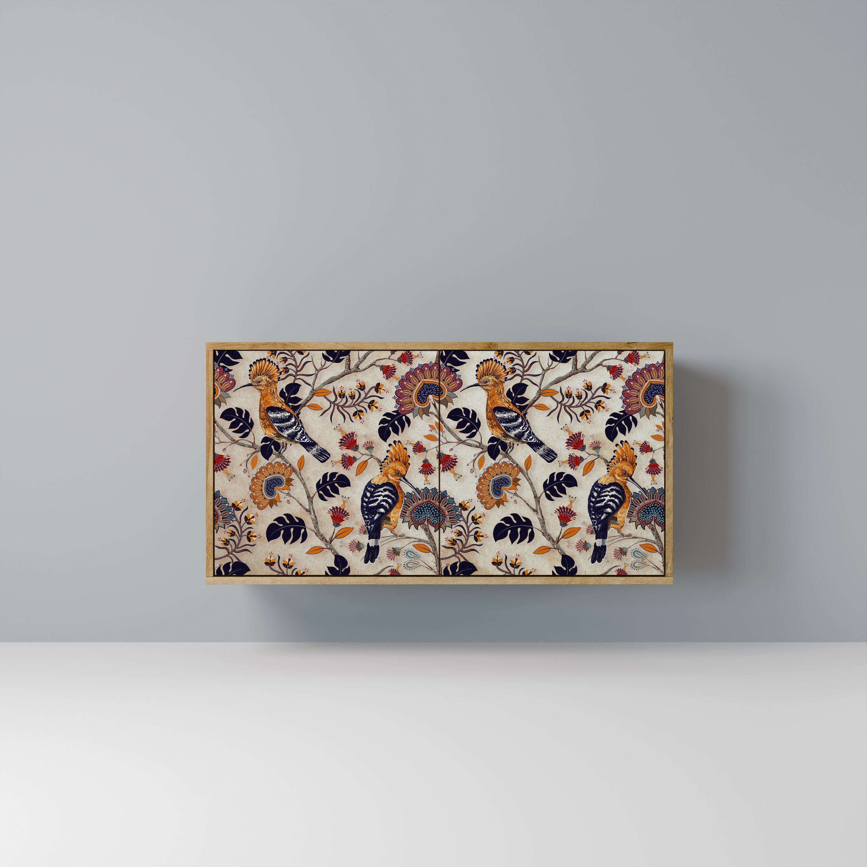 Aparador EMINENT HOOPOE de 2 puertas con efecto roble