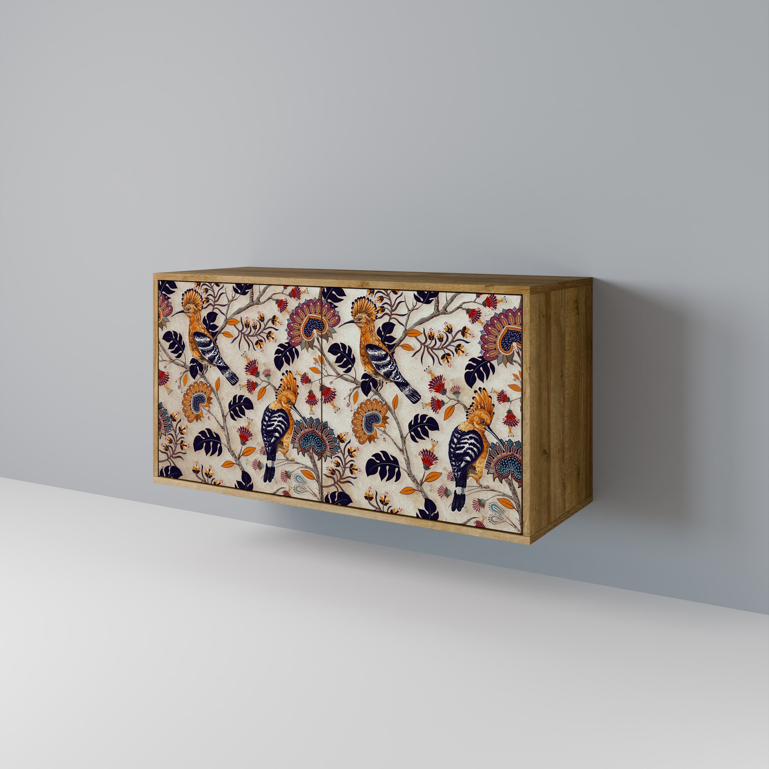 Aparador EMINENT HOOPOE de 2 puertas con efecto roble