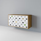 CATS COMPILATION 2-Door Sideboard in Oak Effect