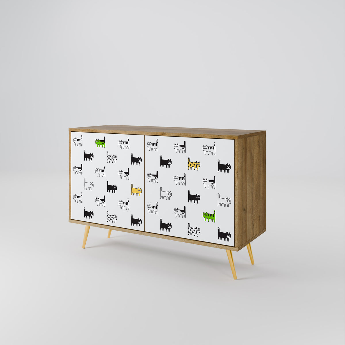 CATS COMPILATION 2-Door Sideboard