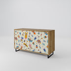 COLORFUL INSECTS 2-Door Sideboard in Oak Effect