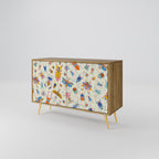 COLORFUL INSECTS 2-Door Sideboard in Oak Effect