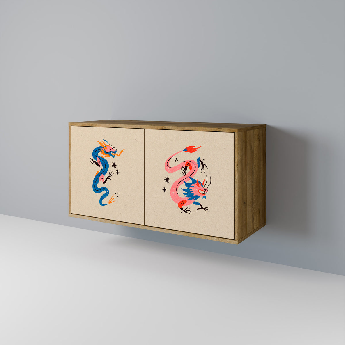 MYTHOLOGICAL CREATURES Aparador de 2 Puertas