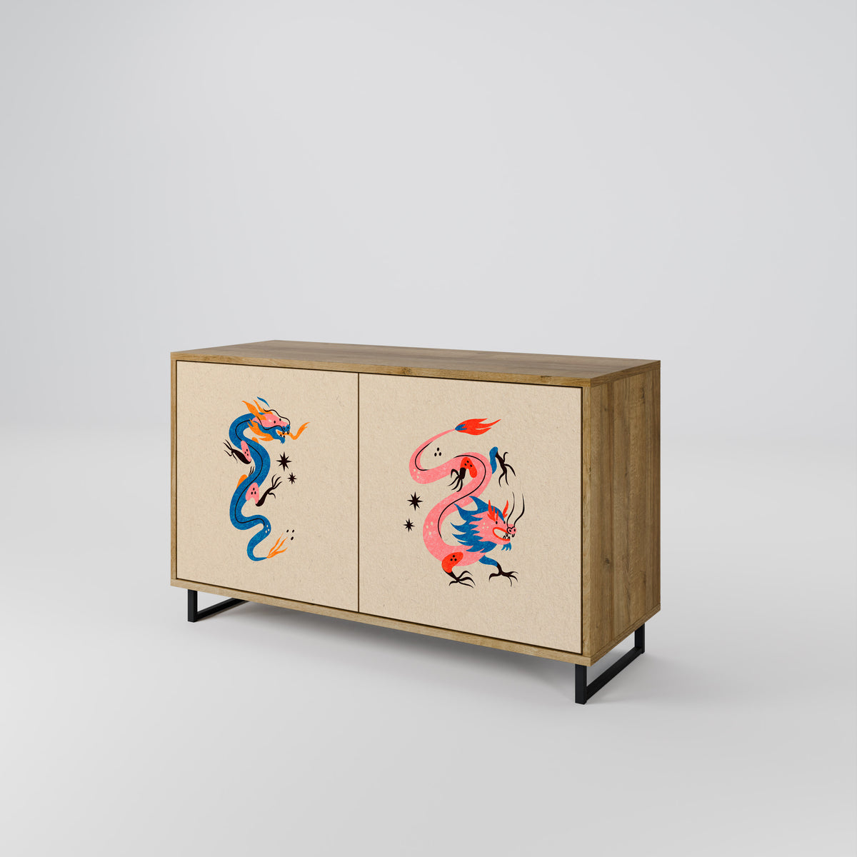 MYTHOLOGICAL CREATURES Aparador de 2 Puertas