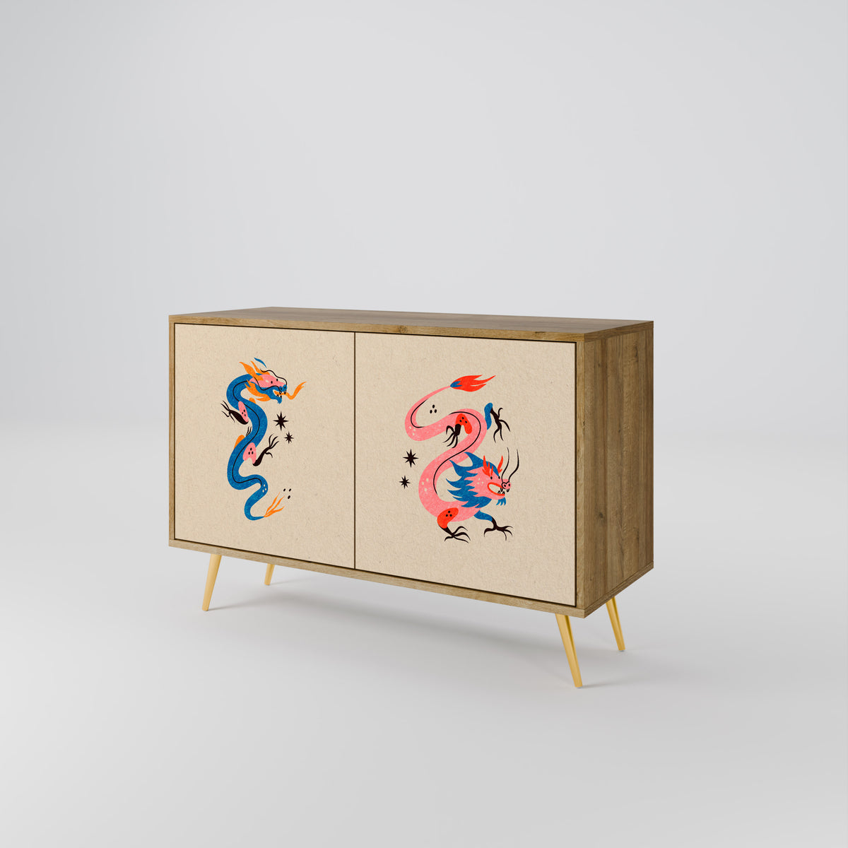 MYTHOLOGICAL CREATURES Aparador de 2 Puertas