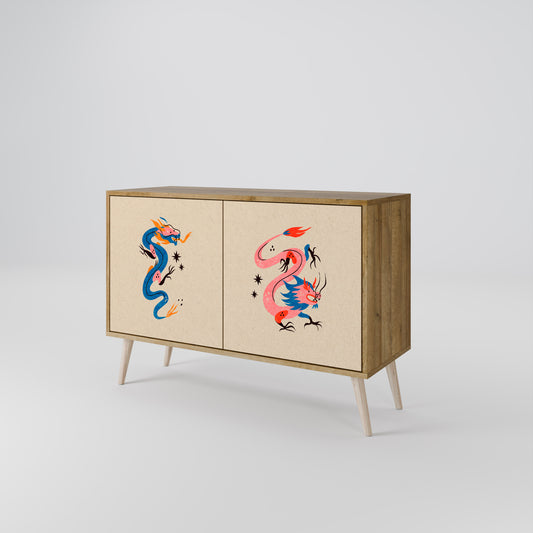 MYTHOLOGICAL CREATURES Aparador de 2 Puertas