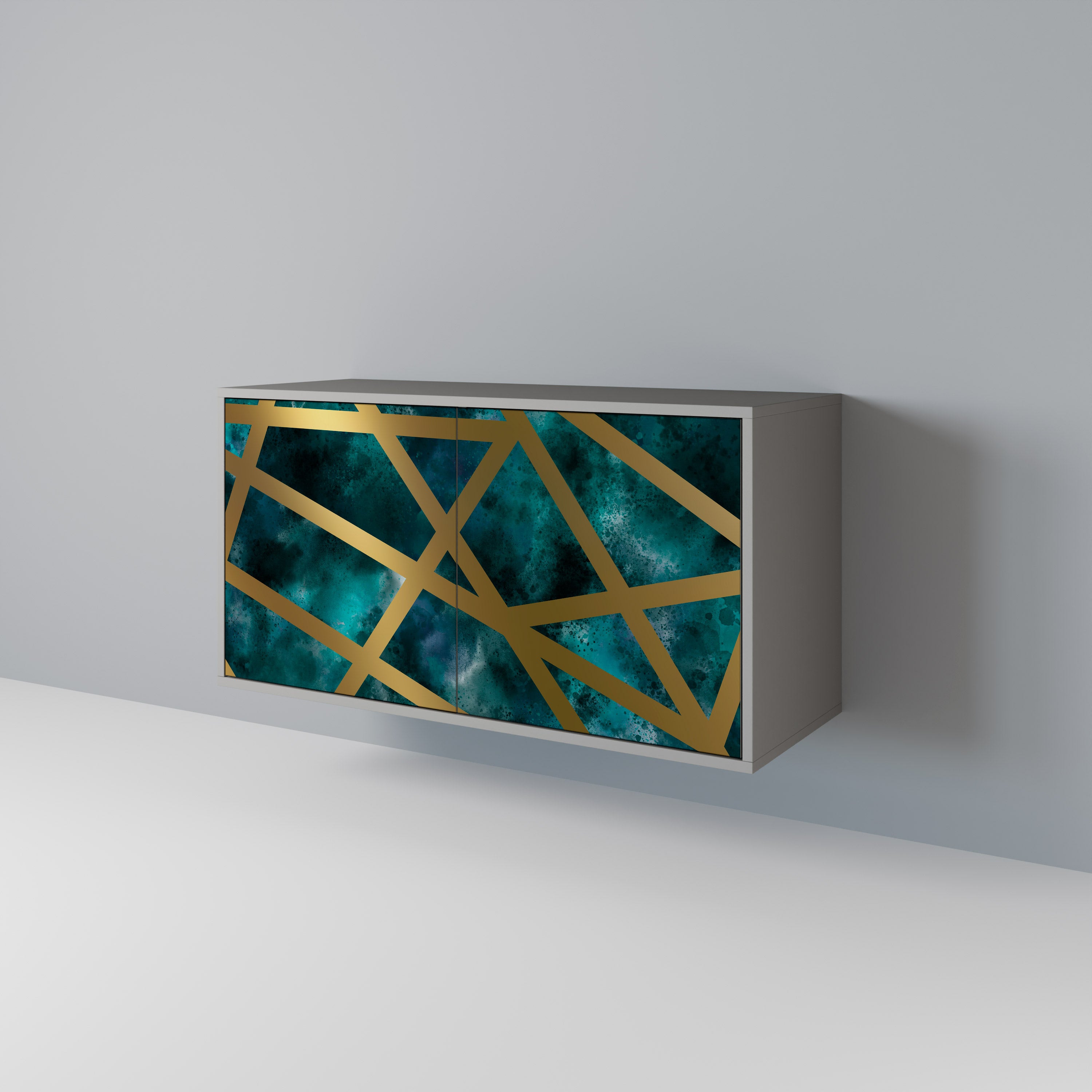 THE LABYRINTH OF GOLD 2-Door Sideboard in Grey Finish