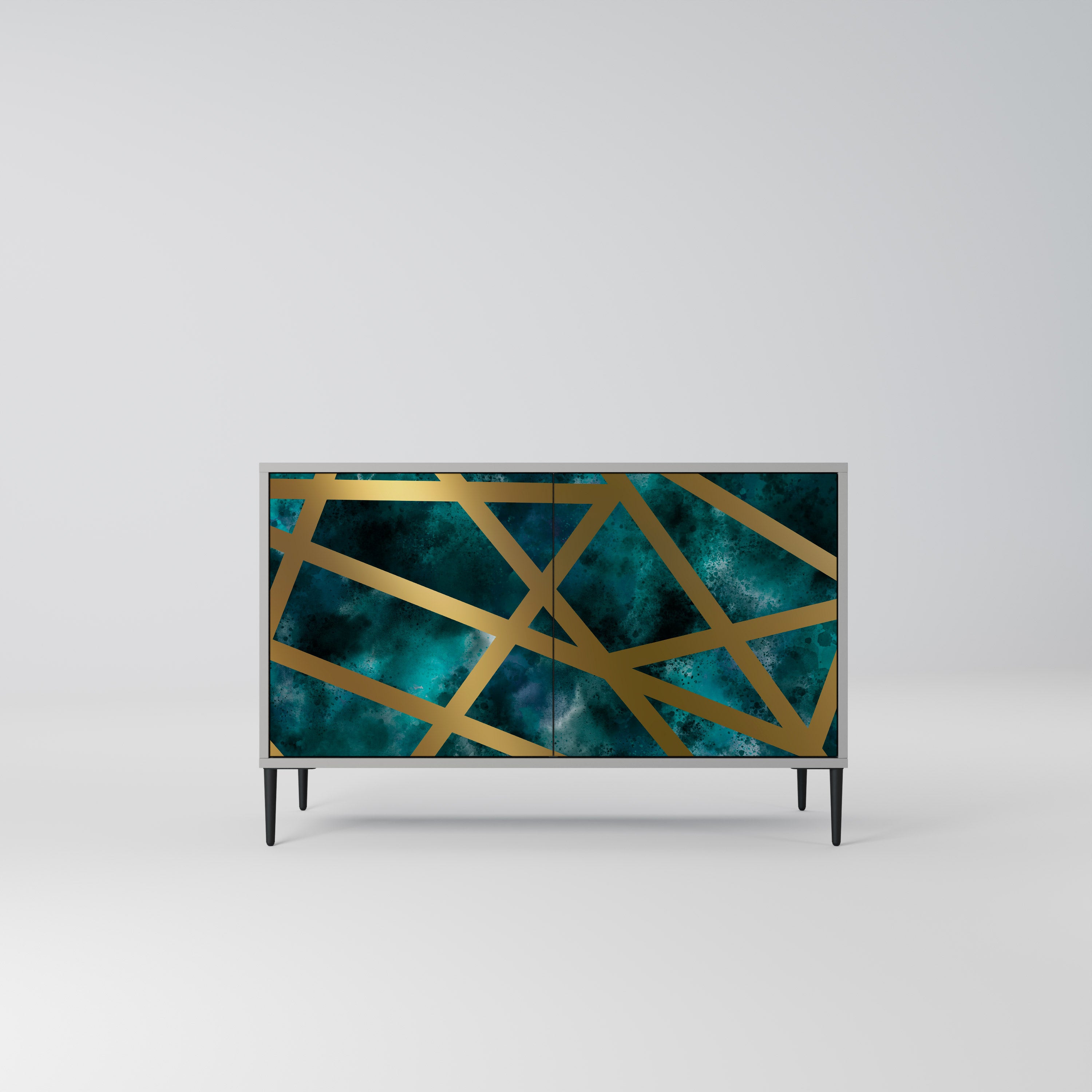 THE LABYRINTH OF GOLD 2-Door Sideboard in Grey Finish