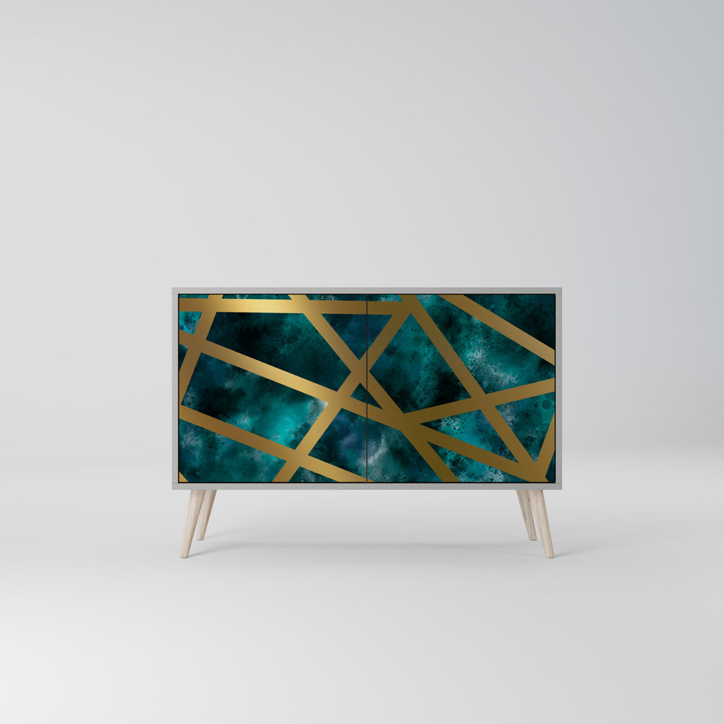 THE LABYRINTH OF GOLD 2-Door Sideboard in Grey Finish