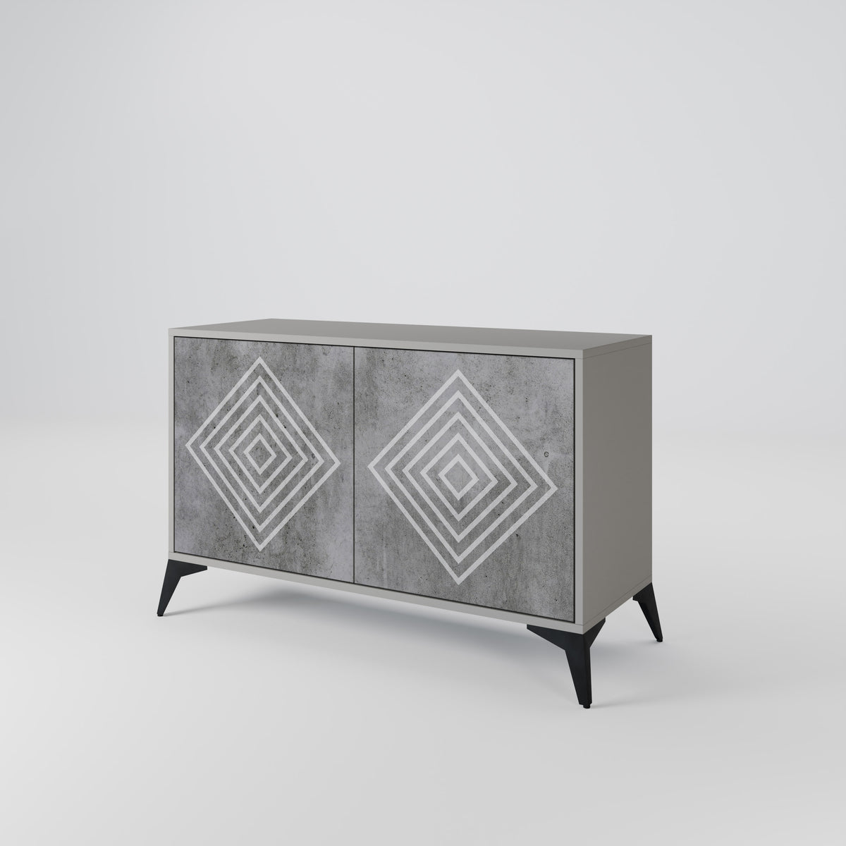 POLYGONAL ARTISTRY Aparador de 2 Puertas