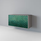 TESSELATED GREENERY Aparador de 2 Puertas en Acabado Gris