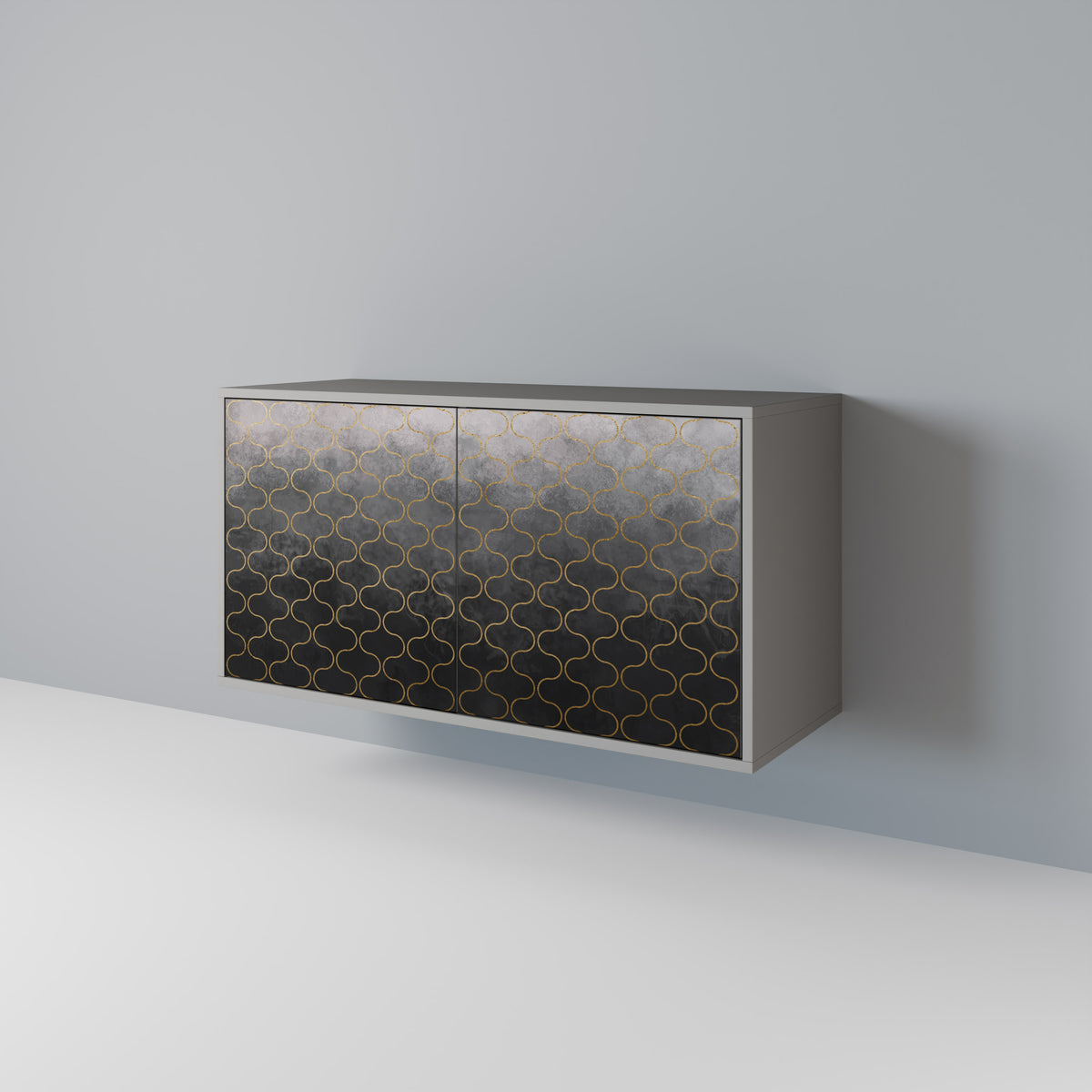 TESSELATED GRAYISH Aparador de 2 Puertas