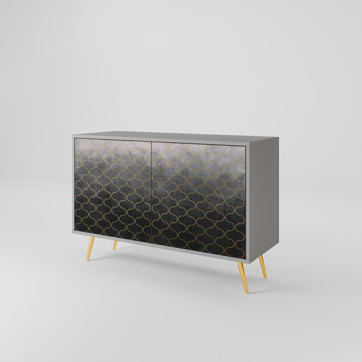 TESSELATED GRAYISH Aparador de 2 Puertas