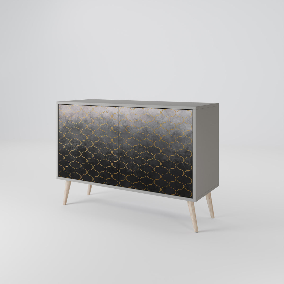 TESSELATED GRAYISH Aparador de 2 Puertas