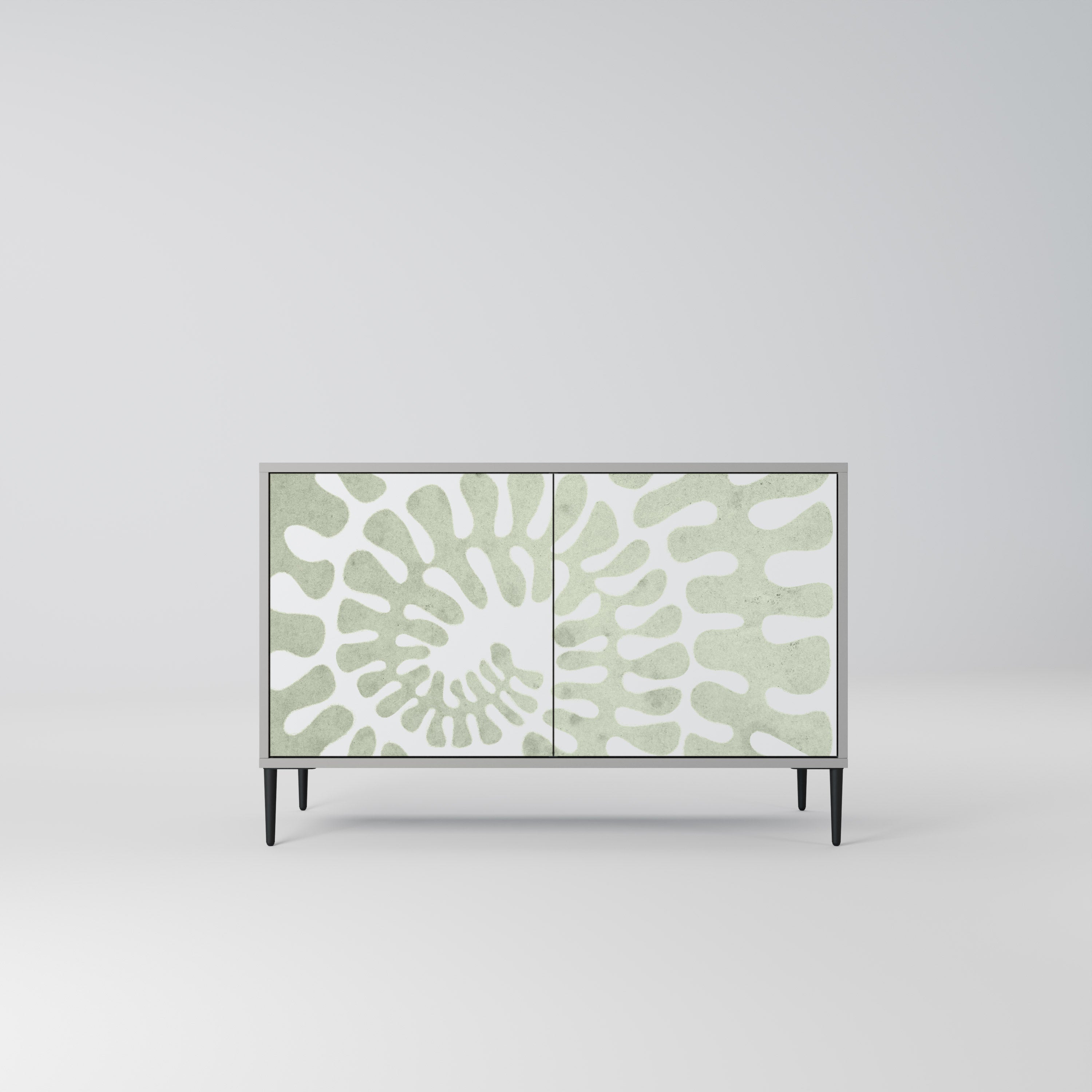 Aparador de 2 puertas HELIX DANCE en acabado gris