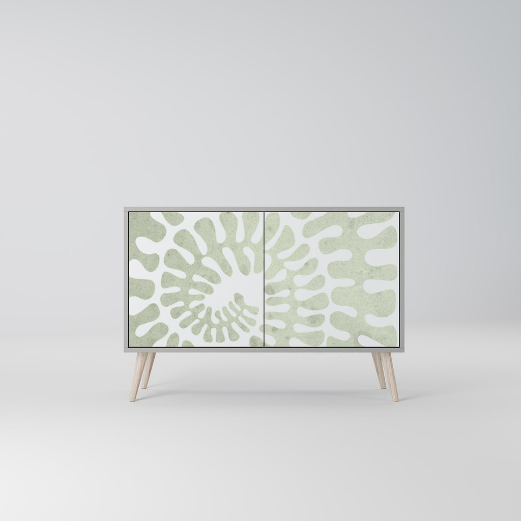 Aparador de 2 puertas HELIX DANCE en acabado gris