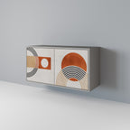 SPACE AROUND 2-Door Sideboard in Grey Finish