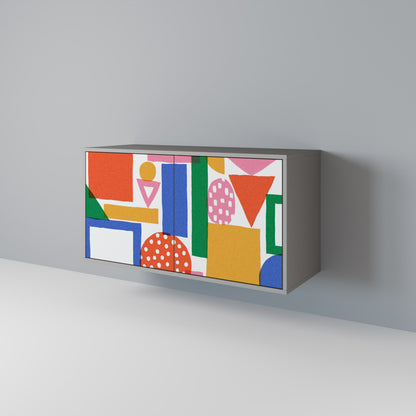 GEOMETRIC GLIMMER Aparador de 2 Puertas