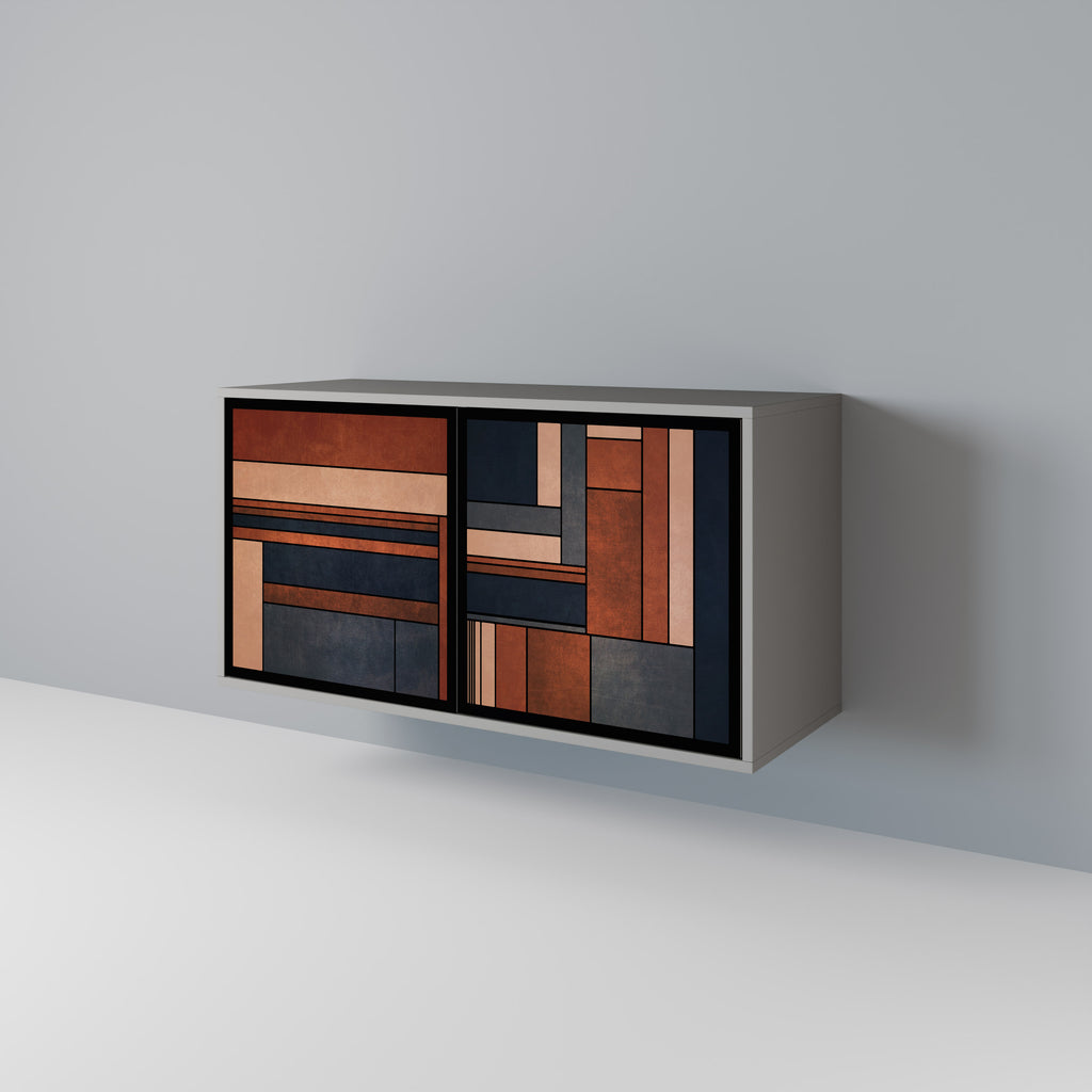 Aparador INTREPID FORMATION de 2 puertas en acabado gris