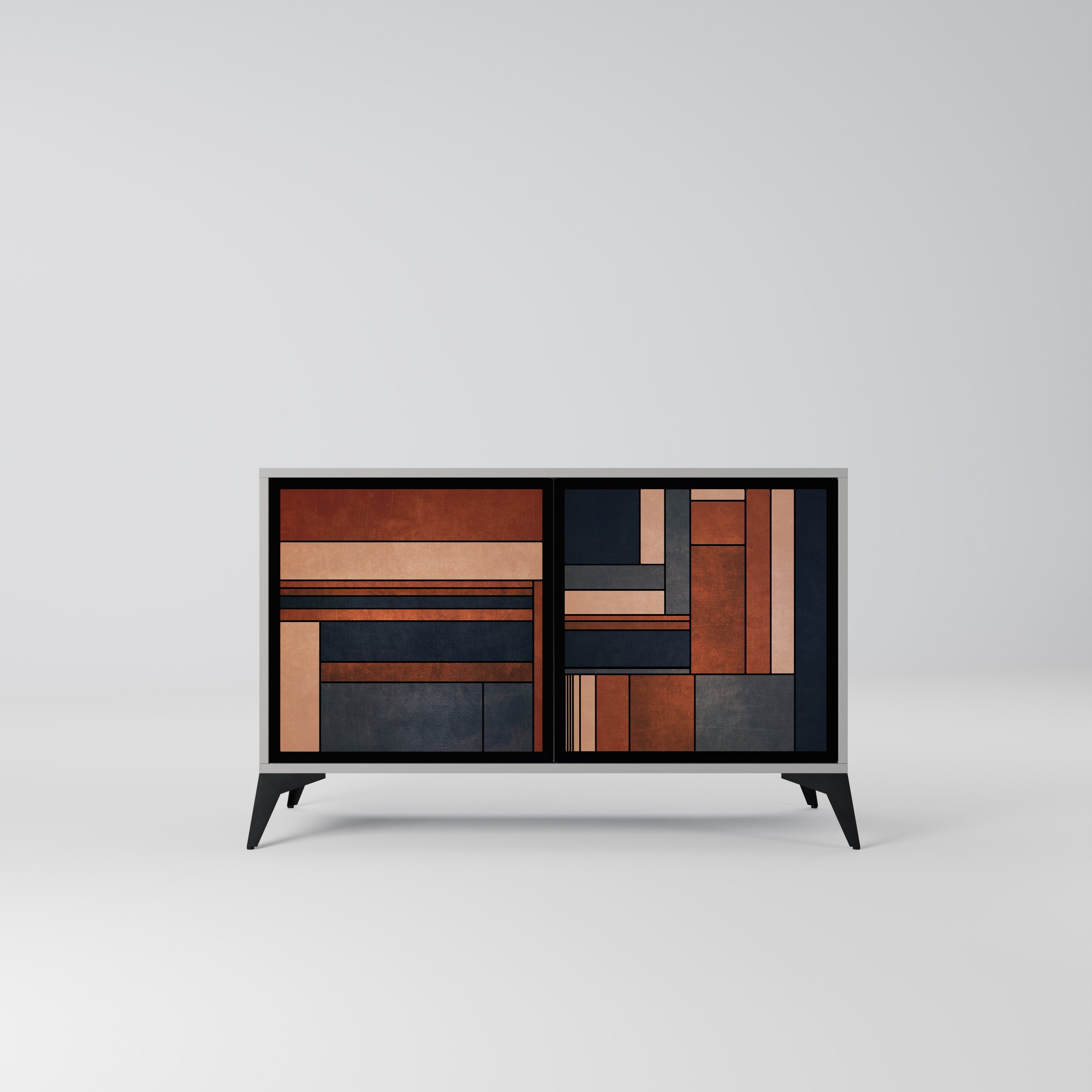 Aparador INTREPID FORMATION de 2 puertas en acabado gris