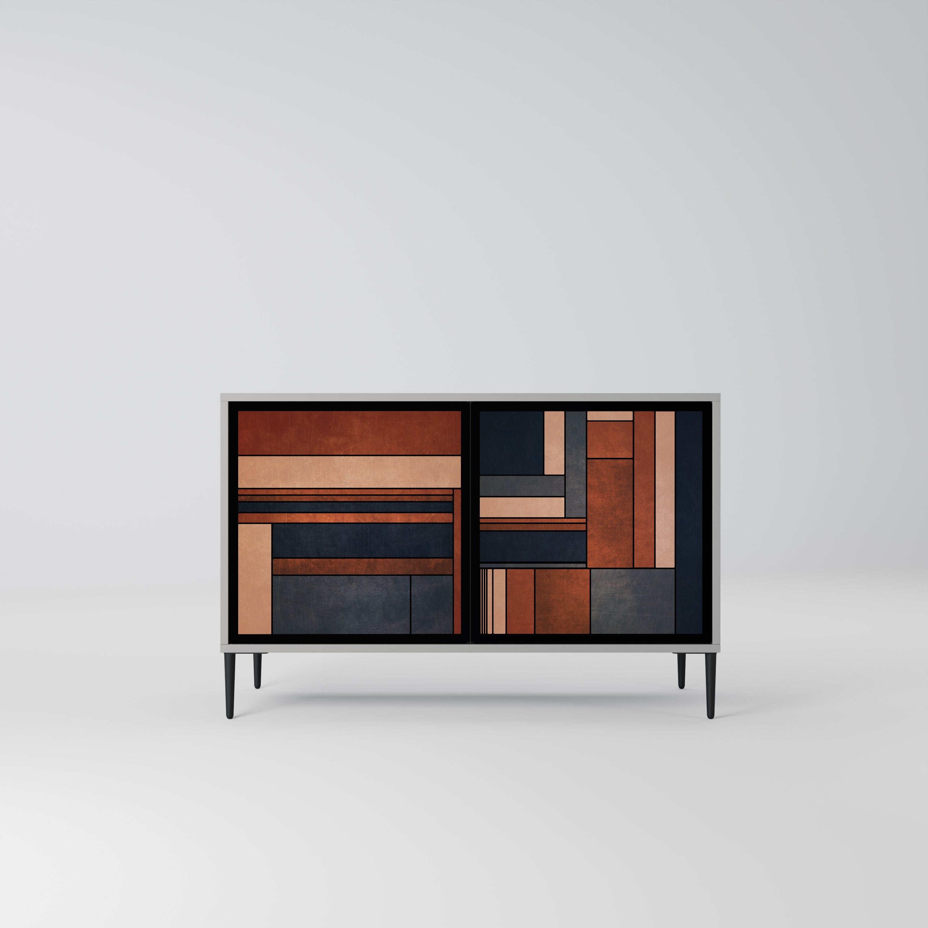 Aparador INTREPID FORMATION de 2 puertas en acabado gris