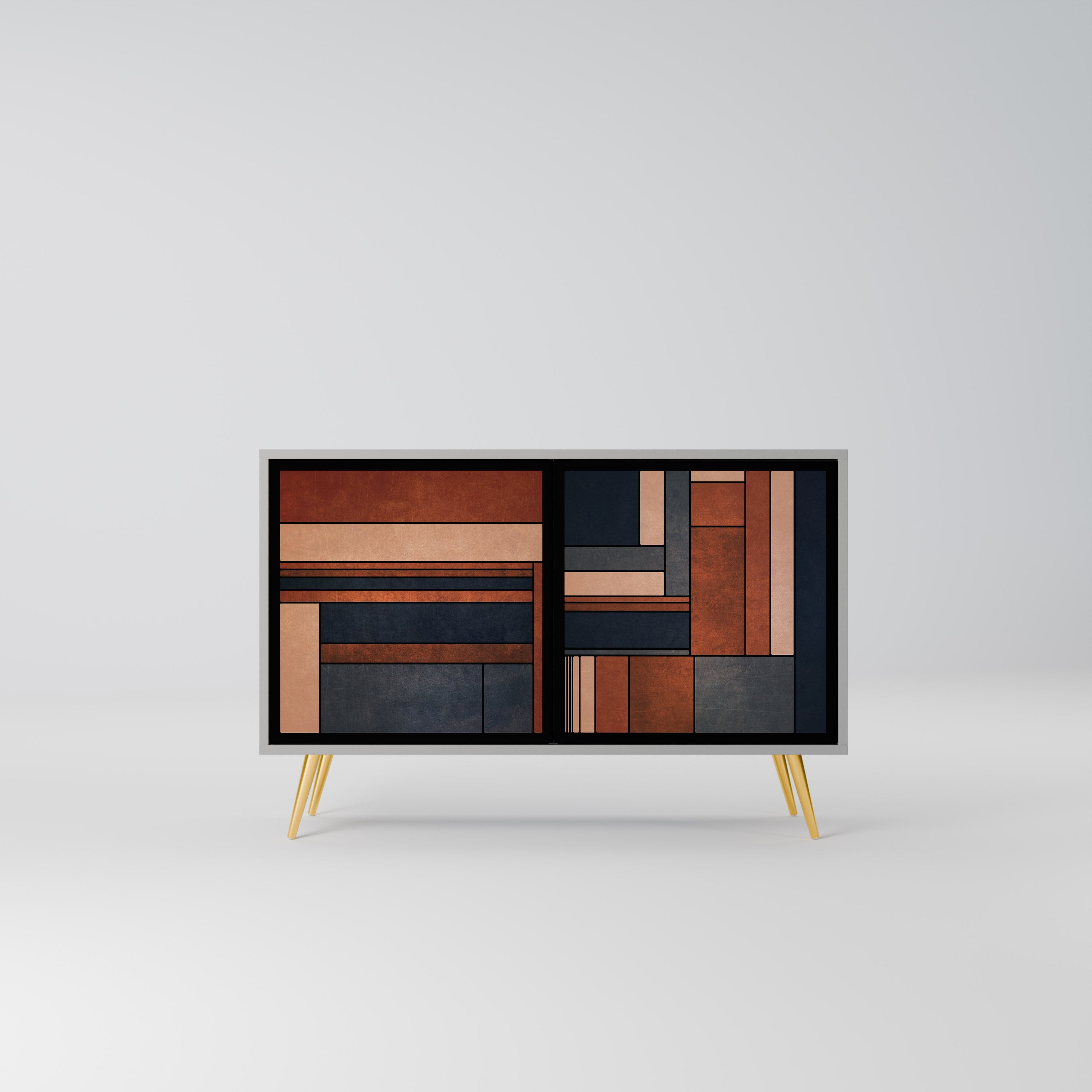 Aparador INTREPID FORMATION de 2 puertas en acabado gris