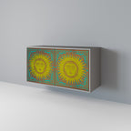 SUNSHINE EULOGY 2-Door Sideboard in Grey Finish