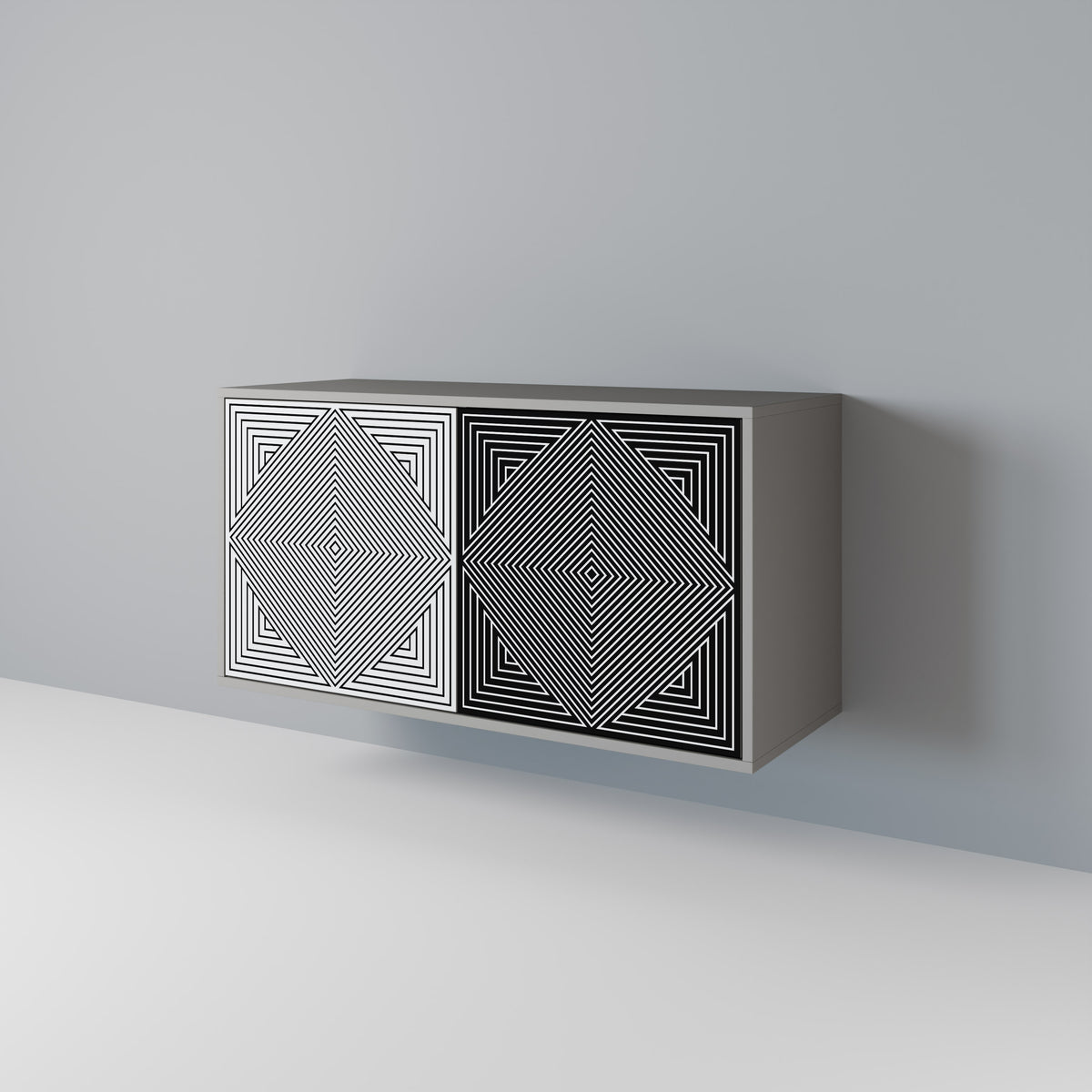 POLYGON ILLUSION 2-Door Sideboard