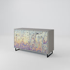 MOSAIC OF COLORS Aparador de 2 Puertas en Acabado Gris